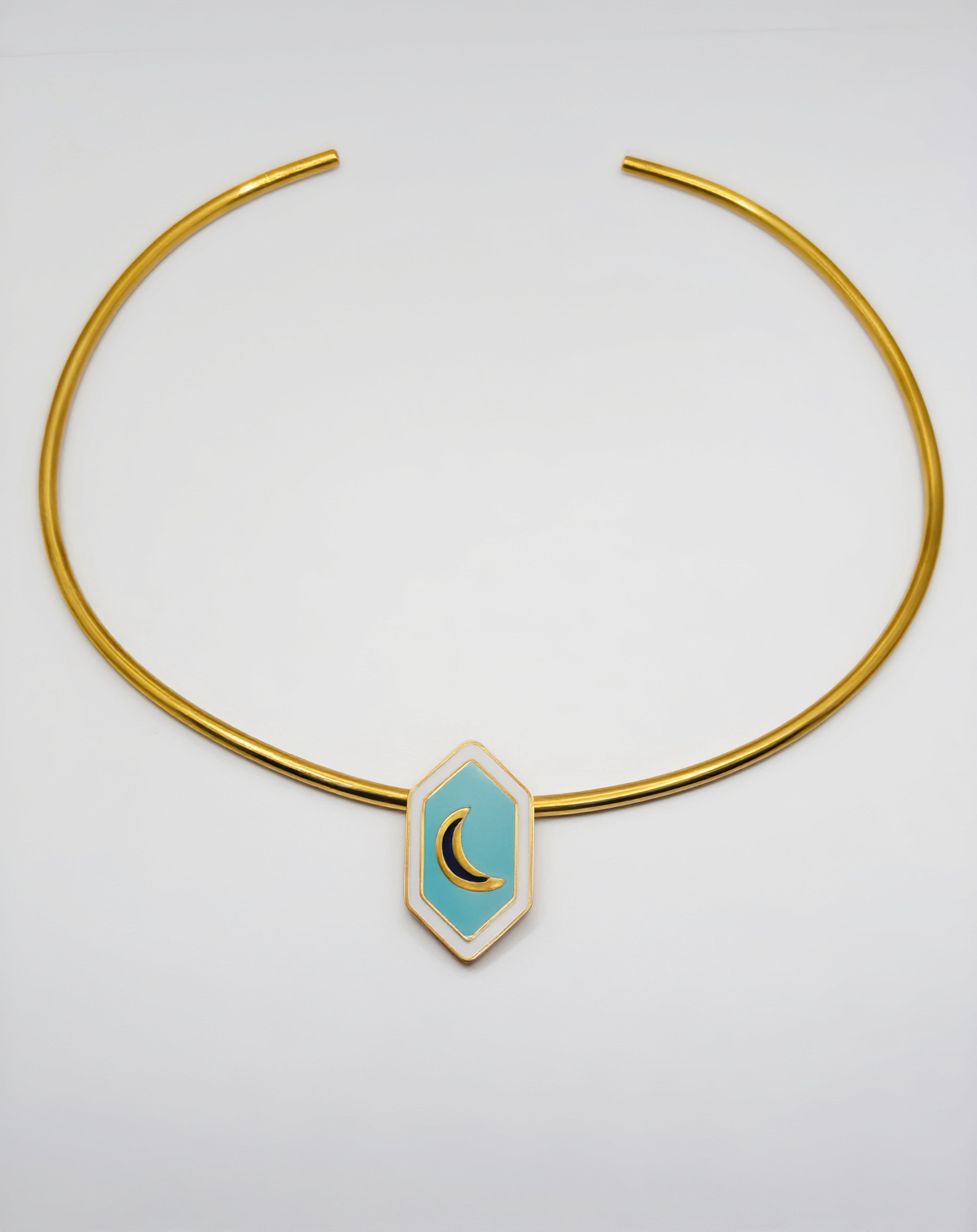 Celestine Necklace - Moon